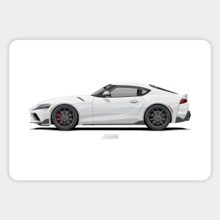 GR Supra MT Matte White Magnet